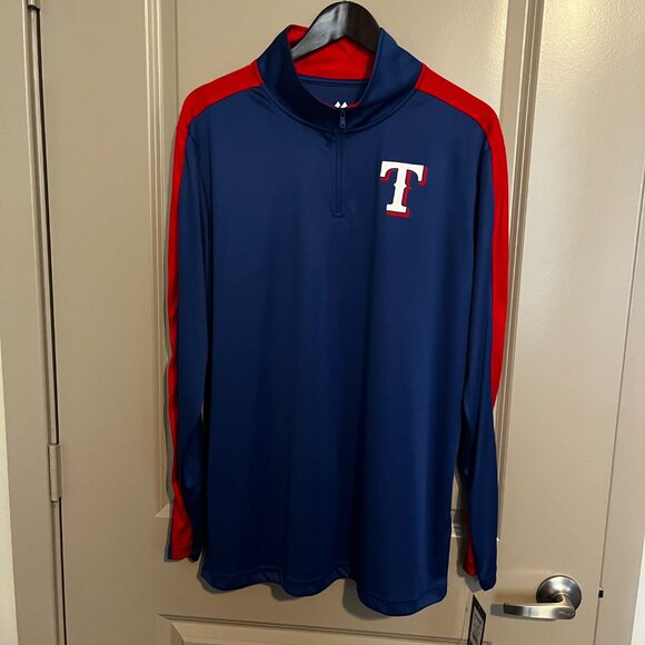 NEW Men's Texas Rangers Pullover Top Med, Large, XL NWT - Picture 2 of 11